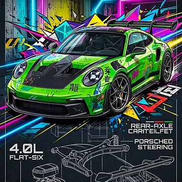Artwork thumbnail, Engineered Adrenaline European Rear Engine Track Weapon by RevUpDesign