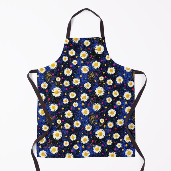 Item preview, White Daisies On Vibrant Blue Speckled Background designed and sold by igraphixart.
