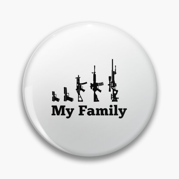 Item preview, My Family Gun Silhouette - Funny Pro 2A Second Amendment designed and sold by raedattia.