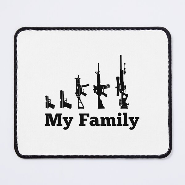 Item preview, My Family Gun Silhouette - Funny Pro 2A Second Amendment designed and sold by raedattia.