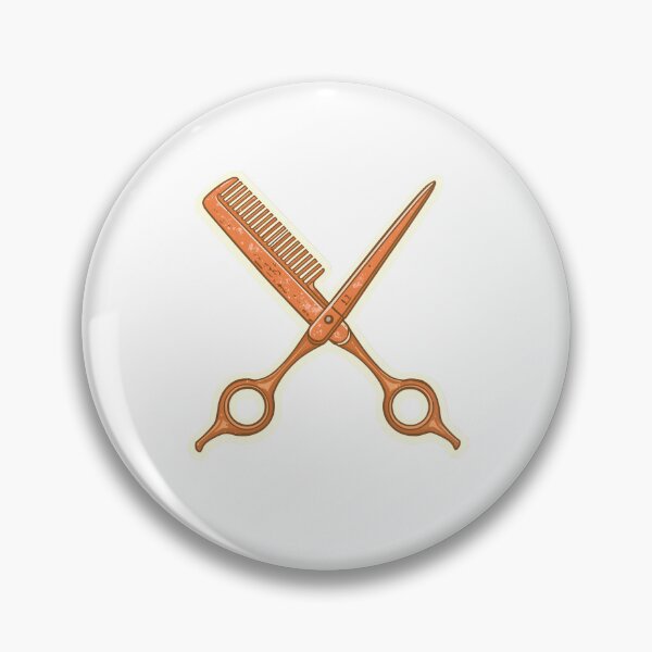 Item preview, Professional Hair Cutting Shears and Styling Comb Barber Salon Vector Illustration designed and sold by Kavya Art.