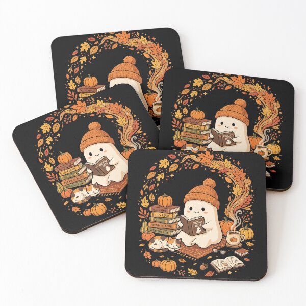 Item preview, Cute Ghost Reading Book Cozy Autumn Halloween Shirt designed and sold by TeNovaStudio.