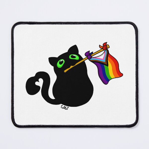Item preview, Pride Flag Kitty - Progress designed and sold by WorksOfWhimsies.