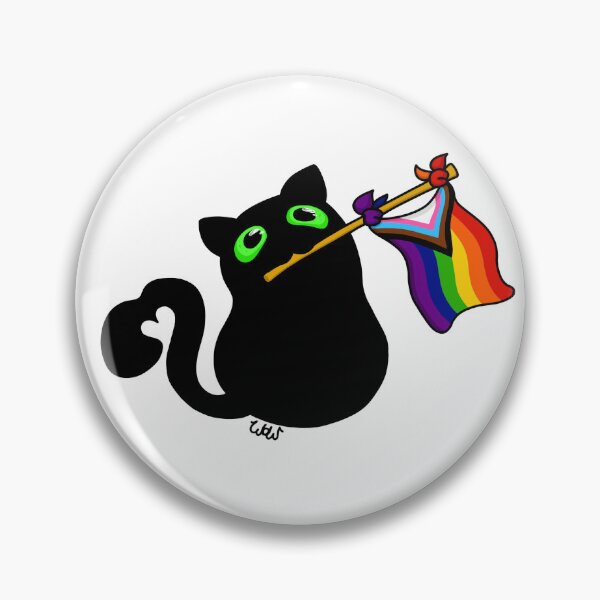 Item preview, Pride Flag Kitty - Progress designed and sold by WorksOfWhimsies.
