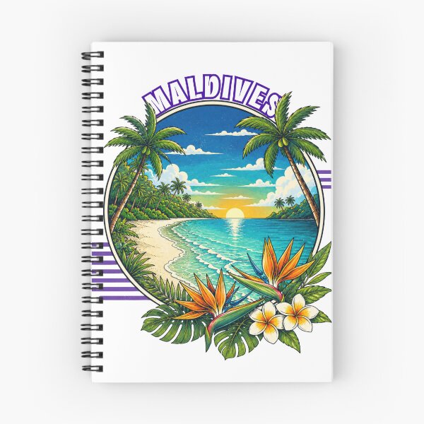 Item preview, Vintage Maldives Tropical Beach Sunset Travel Souvenir Design designed and sold by ByMorad.