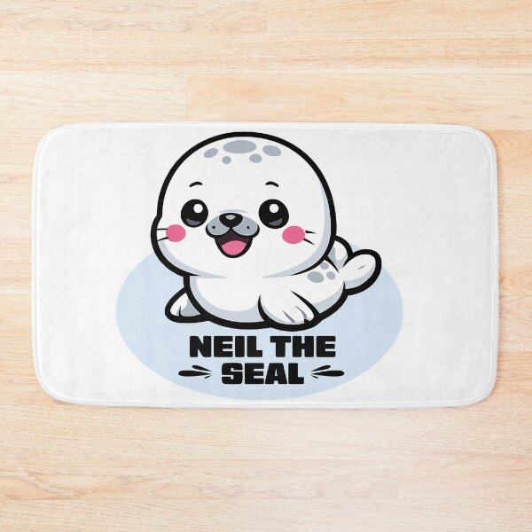 Item preview, Neil the Seal Cute Kawaii Sticker designed and sold by Colorsandpixels.