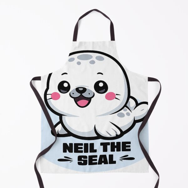 Item preview, Neil the Seal Cute Kawaii Sticker designed and sold by Colorsandpixels.