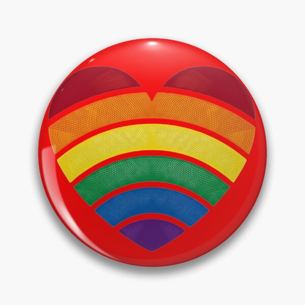 Item preview, Retro Rainbow Heart Vintage Pride Sunset designed and sold by ThomasBax.