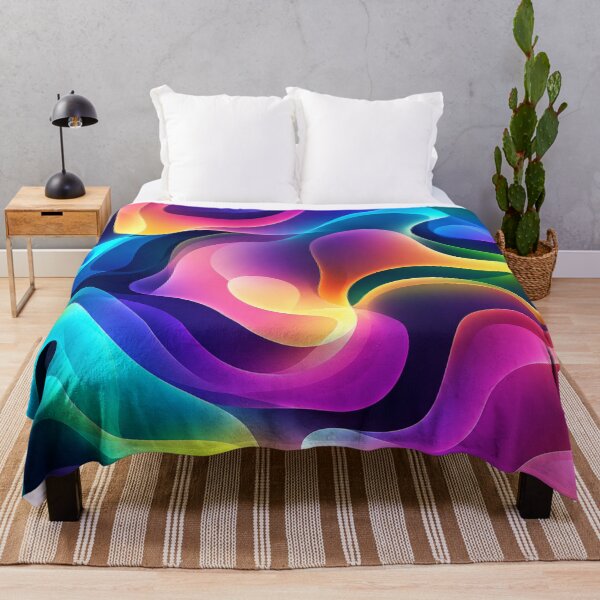 Item preview, Vibrant Neon Liquid Abstract Waves designed and sold by 0606PM.