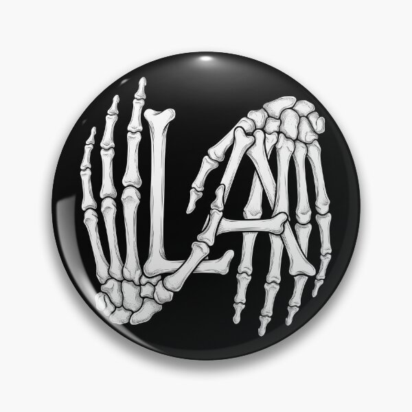 Item preview, Los Angeles Skeleton Hands LA Monogram Shirt designed and sold by TeNovaStudio.