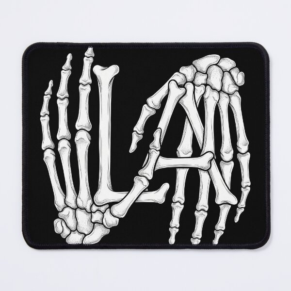 Item preview, Los Angeles Skeleton Hands LA Monogram Shirt designed and sold by TeNovaStudio ⭐⭐⭐⭐⭐.