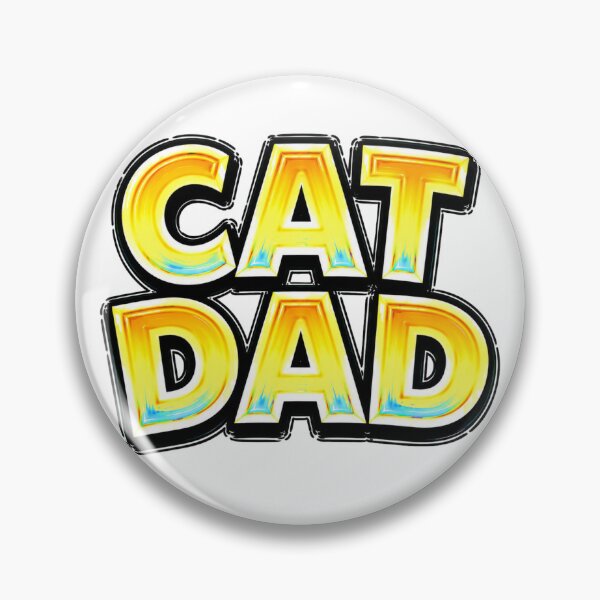 Item preview, CAT DAD – hand drawn childlike typography designed and sold by Mac Sketches.