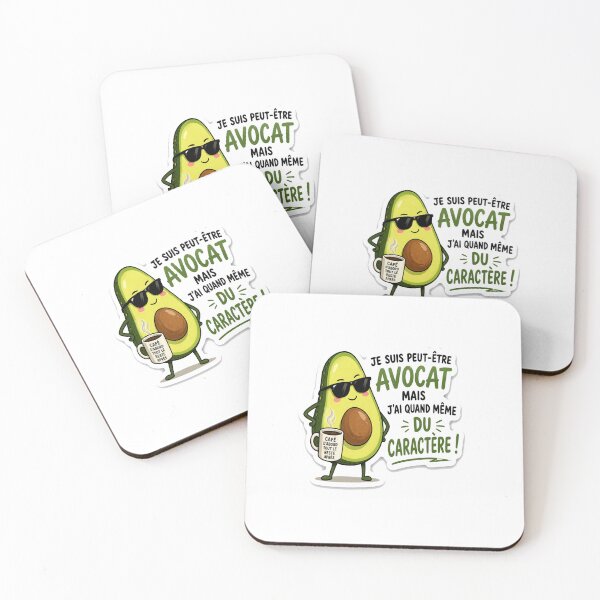 Item preview, Funny Avocado Sticker with French Quote | Cute Kawaii Avocat Decal designed and sold by Irakalu.