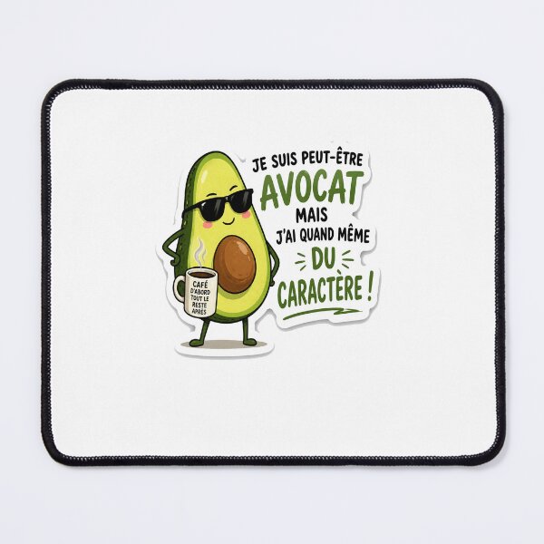 Item preview, Funny Avocado Sticker with French Quote | Cute Kawaii Avocat Decal designed and sold by Irakalu.