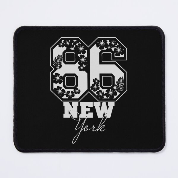 Item preview, New York 86: Retro Floral Varsity Number Graphic designed and sold by Krasnovaovaova.