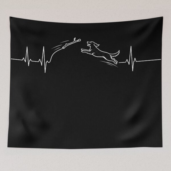 Item preview, ❤️ HEARTBEAT COLLECITON ❤️ - Heartbeat Dog - Chase Through the Air - for darker backgrounds designed and sold by WheelieGdArt.