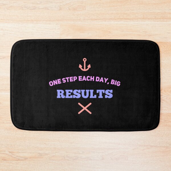Item preview, One Step a Day, Great Results | Motivational Quote on Perseverance designed and sold by AstronautMerch.