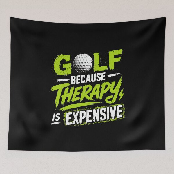Item preview, Golf Because Therapy Is Expensive Golfer Golfing Humor designed and sold by HumansStuck12.