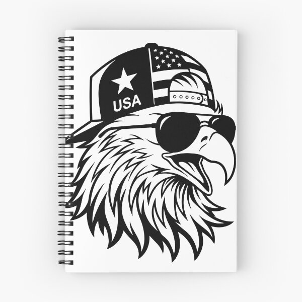 Item preview, Cool American Eagle Wearing USA Flag Cap & Sunglasses designed and sold by ucpstudio.