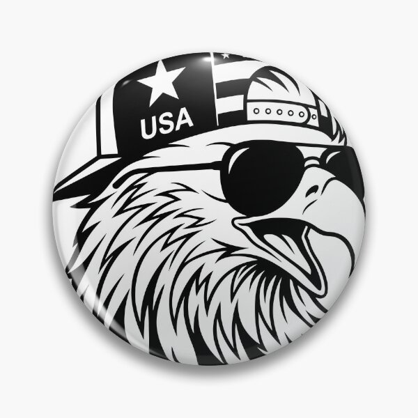 Item preview, Cool American Eagle Wearing USA Flag Cap & Sunglasses designed and sold by ucpstudio.