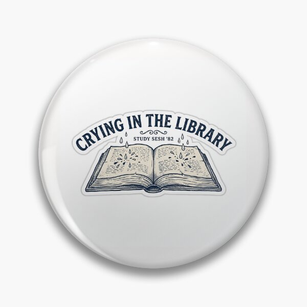 Item preview, Crying In The Library College Student Burnout Sticker designed and sold by yanejoy.