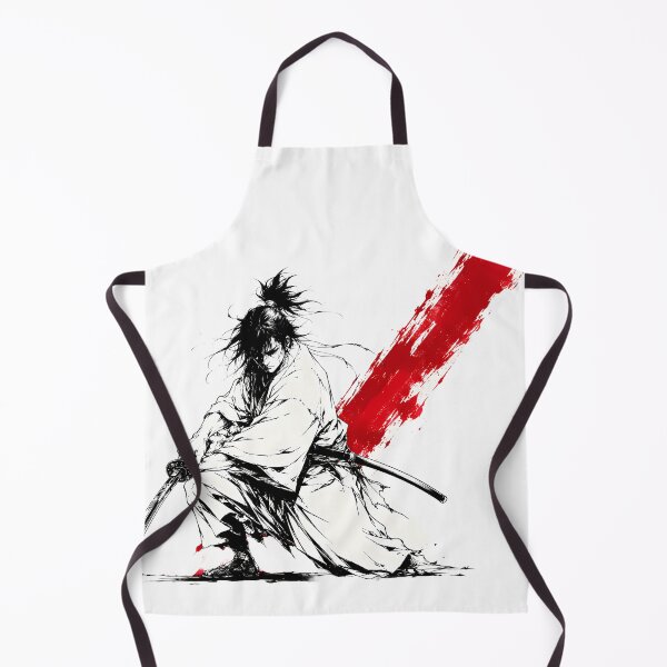 Item preview, Scarred Ronin Diagonal Slash Ink Outline Samurai Art designed and sold by MouradStudio.
