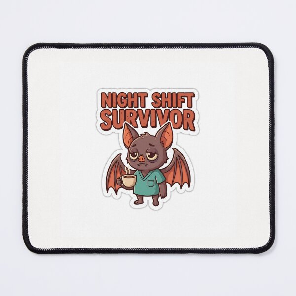 Item preview, Night Shift Nurse Vampire Burnout Sticker designed and sold by yanejoy.