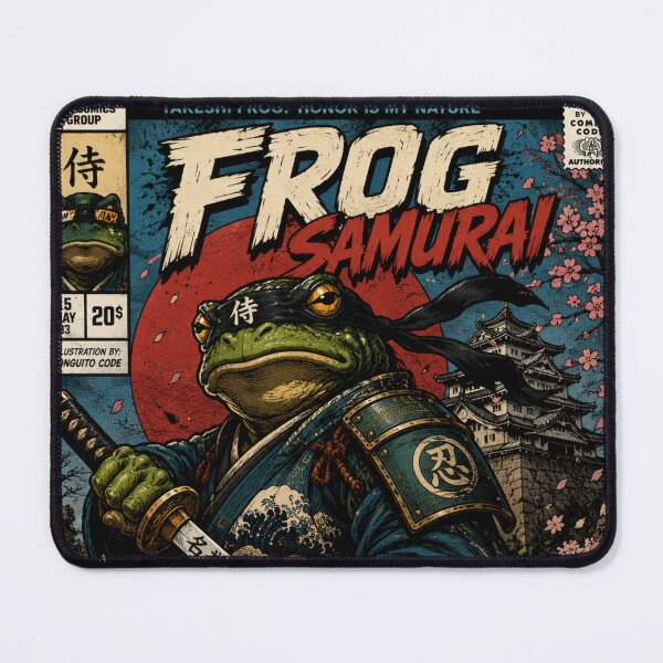 Item preview, Frog Samurai - Vintage Comic Cover designed and sold by Pik26shop.