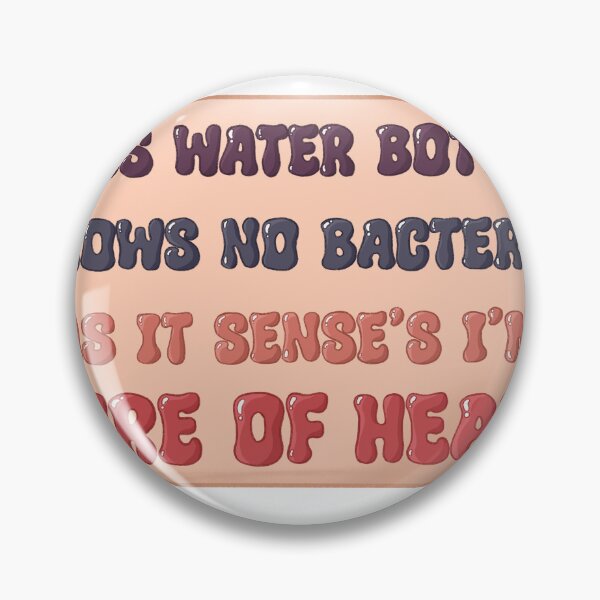 Item preview, This water bottle grows no bacteria as it sense’s I’m pure of heart designed and sold by Bookreader123.