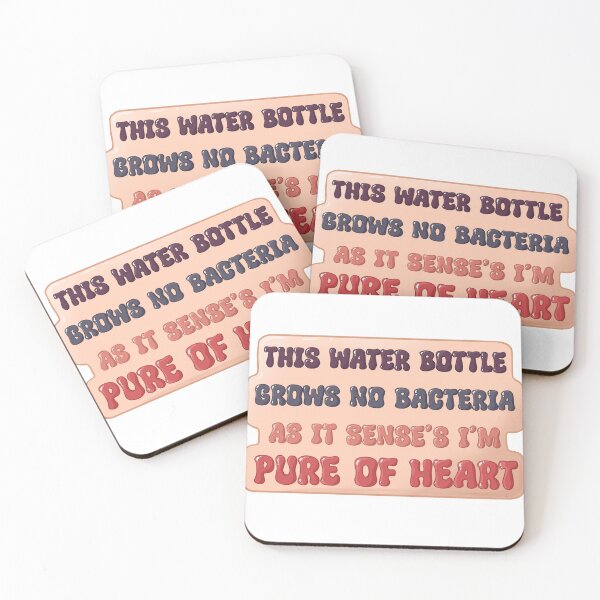 Item preview, This water bottle grows no bacteria as it sense’s I’m pure of heart designed and sold by Bookreader123.