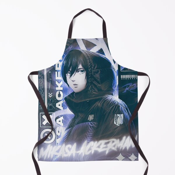 Item preview, Mikasa Ackerman - Tech-Wear Puffer Jacket Purple Neon Graphic Art designed and sold by Shopunte.