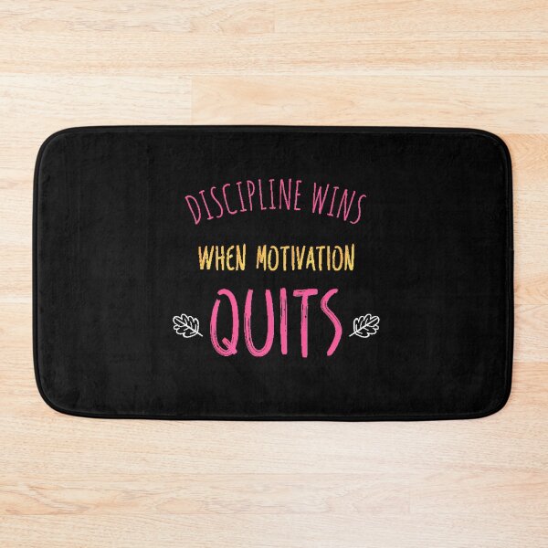 Item preview, Discipline Wins When Motivation Tires | Gym Quote designed and sold by AstronautMerch.