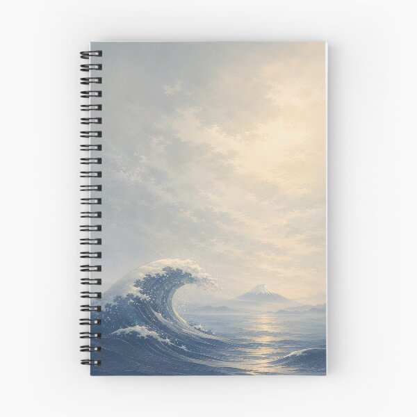 Item preview, Great Wave & Mount Fuji Wall Art – Japanese Ukiyo-e Inspired Ocean Landscape Print designed and sold by Tomoyo Art.