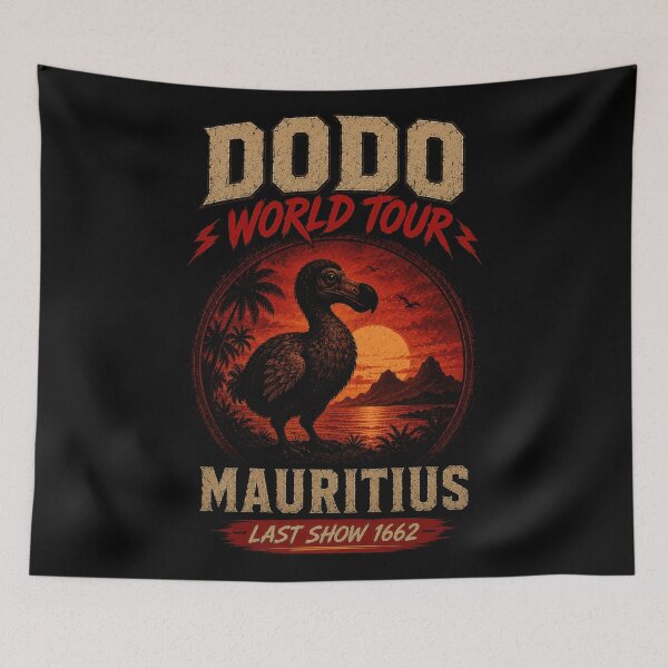 Item preview, Dodo World Tour Extinct Bird Parody designed and sold by Retr0Tshirts.