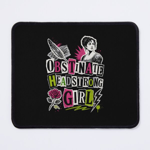 Item preview, Obstinate Headstrong Girl Pride and Prejudice Ransom Note Collage designed and sold by Fenay Designs.