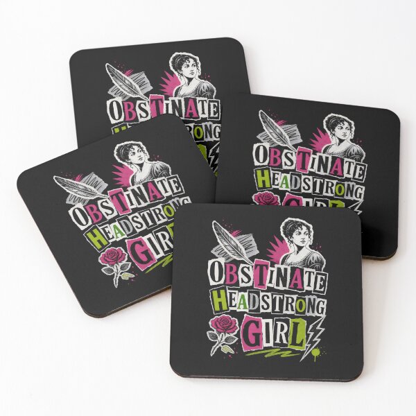 Item preview, Obstinate Headstrong Girl Pride and Prejudice Ransom Note Collage designed and sold by Fenay Designs.