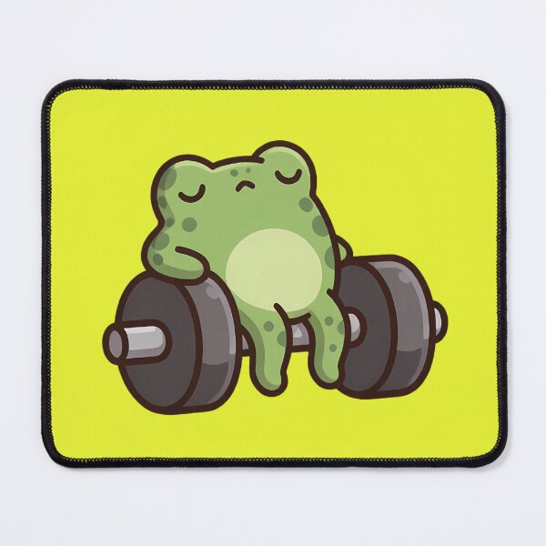Item preview, gym frog, Tired Frog No Motivation Gym Funny Lazy Workout designed and sold by andromeda-redd.