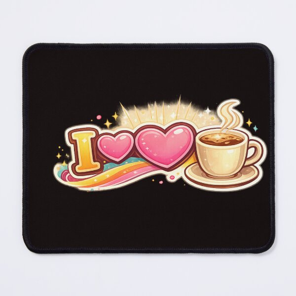 Item preview, I Love Coffee | Coffee Lover Typography Design designed and sold by VasiArtLab.