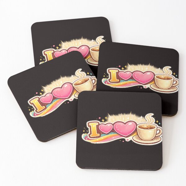 Item preview, I Love Coffee | Coffee Lover Typography Design designed and sold by VasiArtLab.