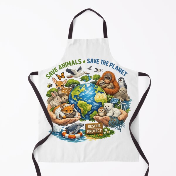 Item preview, Save Animals, Save the Planet, Rescue&Protect designed and sold by Marcin Dabski.