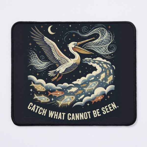 Item preview, Catch What Cannot Be Seen – Mystical Pelican Night Sky Artwork designed and sold by Dogandesighn.