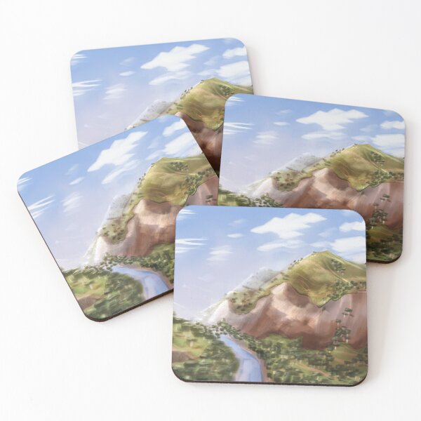 Item preview, Blocky mountains designed and sold by dorkaarts.