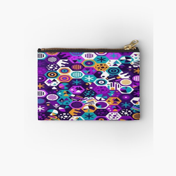 Item preview, Retro Pop Hexagonal Pattern - Multicolor Geometric Art Memphis Style designed and sold by RAYBIL.