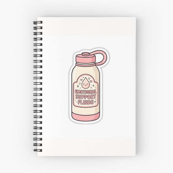 Item preview, Emotional Support Hydro Water Bottle Sticker designed and sold by yanejoy.