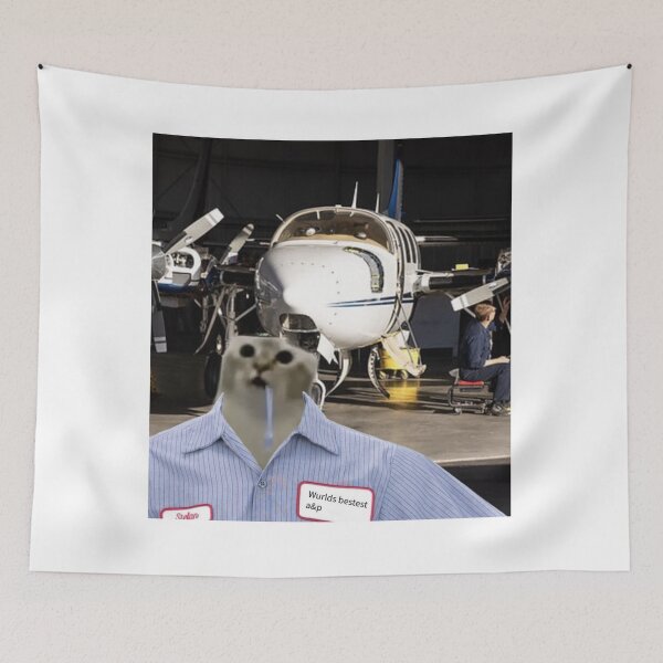 Item preview, drooling cat pilot designed and sold by cloudzer0000.