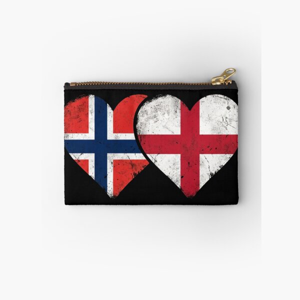Artikelvorschau, Lustige Norwegen- und England-Flaggen – Stolze norwegisch-englische Fans entworfen und verkauft von ZACK ART.