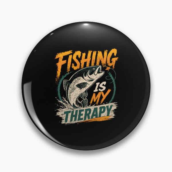 Item preview, Fishing Is My Therapy Angler Fisherman Hobbyist designed and sold by HumansStuck12.