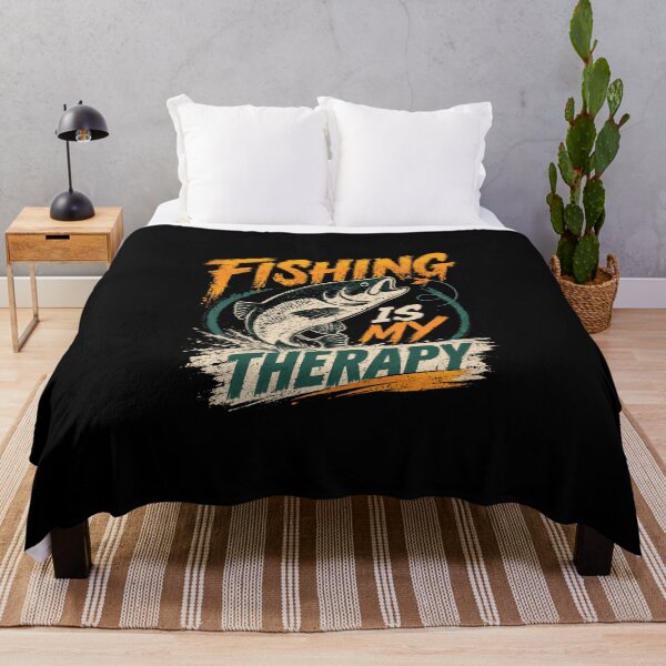 Item preview, Fishing Is My Therapy Angler Fisherman Hobbyist designed and sold by HumansStuck12.
