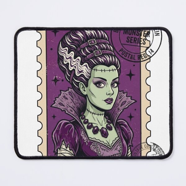 Item preview, Bride of Frankenstein Halloween Stamp designed and sold by sahbender.