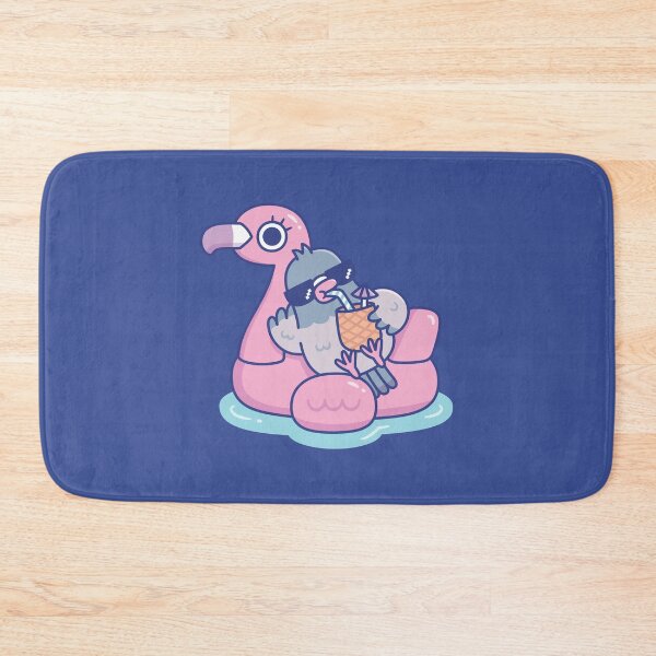 Item preview, Funny Pigeon With Sunglasses Chilling On Flamingo Float designed and sold by rustydoodle.